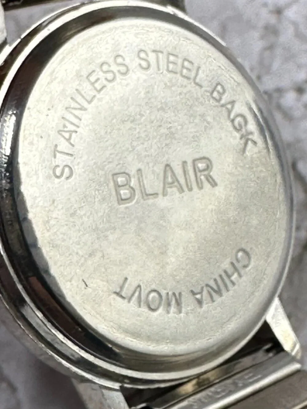 3/$30 Blair Watch Women Silver Tone Black Dial Stretch Band New Battery 6.75